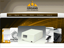 Tablet Screenshot of organslifesciences.com
